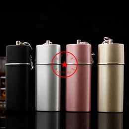 Newest Colourful Drawer Smoking Aluminium Alloy Ashtrays Portable Keychains Herb Tobacco Cigarette Cigar Holder Ash Soot Seal Container Car Pocket Ashtray DHL