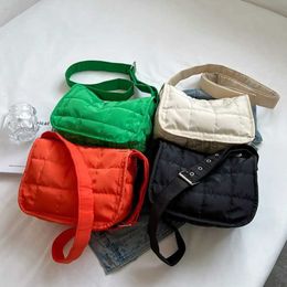 Shoulder Handbags Fasion Quilted Ladies Coon-Padded Solid Colour Soulder Underarm Bagscatlin_fashion_bags