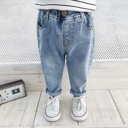 Jeans Autumn Kids' Jeans Boys' Fashion Trousers Spring Summer Casual Classic Jeans Washing denim Rock Pants Toddler Baby Jeans Backyard Pants 230406
