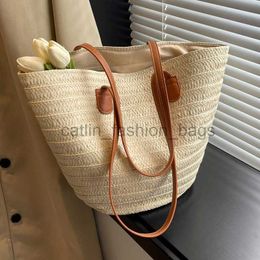 Shoulder Bags Capacity Straw Totes Pack Purse Bagcatlin_fashion_bags