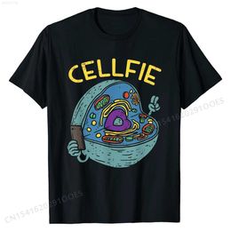 Футболки Cell Fie, забавные футболки с учителем науки и биологии, футболки со скидкой, хлопковые мужские топы, повседневные футболки