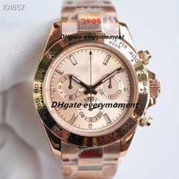 Top quality ceramic chronograph watch 116515 40mm cal.4130 movement automatic mechanical men's watches 904L stainless steel sapphire waterproof Wristwatch-1