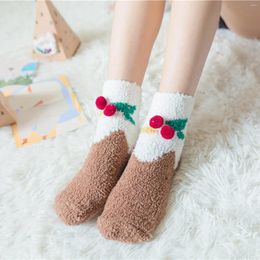 Women Socks In Kawaii Stockings For Short Knit Warm Printed 'S Home Christmas Hiking Woman Clothing