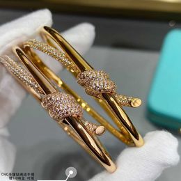 Designer Brand TFF Knot Bracelet Knot Bracelet Sterling Silver Jewelry Wrapped Bracelet Valentines Day Gift