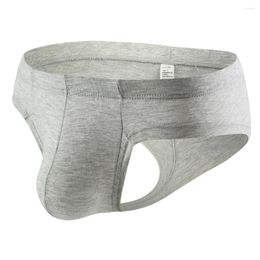 Underpants Sexy Mens Slip Cueca U Convex Underwear Breathable Low Waist Soft Briefs Lingerie High Fork Panties Calzoncillos
