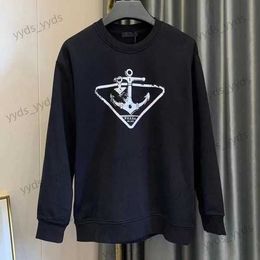 Triangle Unisex Designer Pullover Hoodie - Long Sleeve, Loose Fit, Printed Cotton Sweatshirt For Men & Women Designer Hoodie Men 6253