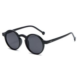 Sunglasses 2022 New Versatile Simple Sunglasses Women's Small Frame Street Shot Round Frame Rice Nail Personalized Fashion Sexy Glasses P230406