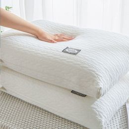 Pillow Luxury white cotton pillow neck Orthopaedic pillow used for sleep single size five-star el pillow core used to help sleep pillow 230406