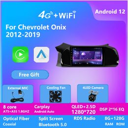 Android 12 Car Video Radio for Chev Onix 2012-2019 Multimedia Video Player 2 Din Navigation GPS Carplay DVD Head Unit Stereo