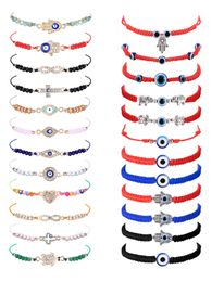 Charm Bracelets 24/ Evil Eye Pack For Women Girls Boys Mexican Braclets Set Protection Amet Anklets Jewelry Gift Drop Delivery Amy76