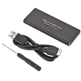 M2 SATA HDD Muhafazaları USB 3.0 - NGFF (M.2) SSD Sabit Disk Kutusu Adaptörü Harici Muhafaza Kutusu