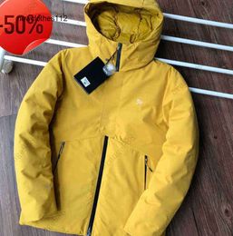 23 Arc New Bird Down Jacket Short Hooded Outdoor Sports Leisure Fashion Texpro Thickened for Men and Women3ED