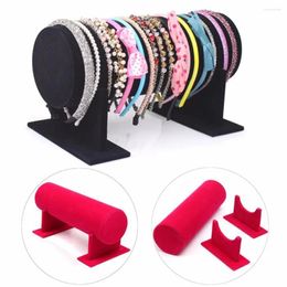 Jewelry Pouches Velvet Hairclip Headband Hair Hoop Headdress Organizer Display Holder Hairpin Stand Gift