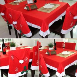 Christmas Decorations Xmas Tablecloth Snowflake Chair Covers Table Cloth Cover Decor Family Manteles Para Mesa AU273