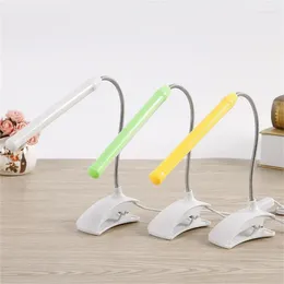 Table Lamps Book Light Mini Led Flexible Night Clip-On Desk Lamp Reading For Travel Bedroom