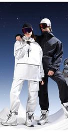 Other Sporting Goods 3L Double Zipper Ski Suit Set Women Man Winter Women Jackets and Pants Warm Waterproof TET Outdoor Ski Bike Camping HKD231106