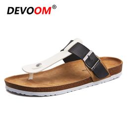 Slippers Infradito Men Flip Flops Fashion Summer Cork Breathable Beach Street Style Chanclas De Hombre Tmallfs 2023