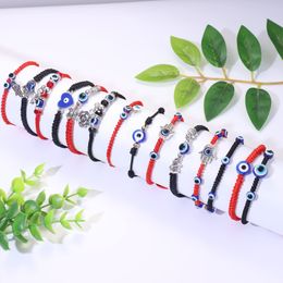 Chain Orazio Red String Evil Eye Bracelets For Men Women Kabh Bracelet Hasma Hand Black Protection Drop Delivery Amglw