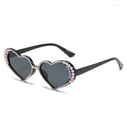 Sunglasses Fashion Women's Water Diamond Design Trend Retro Sun Glasses Large Frame Eyewear Cat Eye