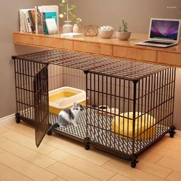Cat Carriers Pet Fence Baby Cage Household Indoor Villa Two-Layer Space Small Free Splicing Empty