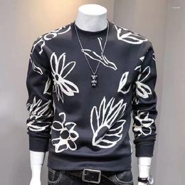 Men's T Shirts Autumn Sweatshirts 2023 Fashion Shirt Men Casual Long Sleeve T-shirt Clothing Thermal Fitted Print