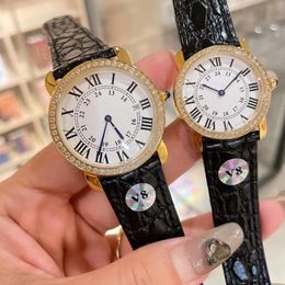 Diamond Designer Orologio da uomo di lusso da donna Coppia 30 36mm Catena in pelle in acciaio inossidabile di alta qualità u1top Luce notturna Impermeabile Vetro zaffiro Boutique natalizia