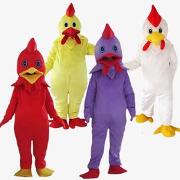 Professional Funny Chicken Cartoon Mascot Costume Adult Walking Big Rooster Walking Doll Clothing Head Cover Performance Prop Clothing