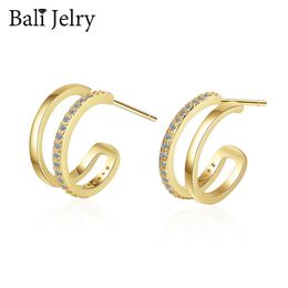 Dangle Earrings & Chandelier Bali Jelry Fashion Charm For Women Silver 925 Jewellery Accessories Zircon Gemstone Drop Earring Wedding Engageme