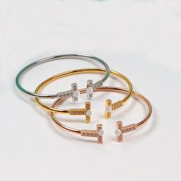 love bangle unisex cuff bracelets exquisite Screw bracelet design letter bangle designer bracelet bangle geometry bracelet set gift 1