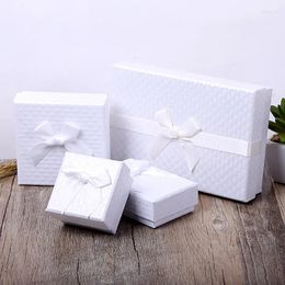 Jewellery Pouches 12Pcs Wholesale Kraft Paper Favour Boxes Fashion Design Ring Bracelet Necklace Packaging Box