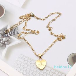 Double Letter Pendant Necklaces 18K Gold Plated Crysatl Pearl Rhinestone Sweater Newklace Chain for Women