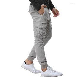 Men's Pants 2023 Fashion Spring Mens Tactical Cargo Men Joggers Army Military Casual Cotton Hip Hop Ribbon Male Trousers