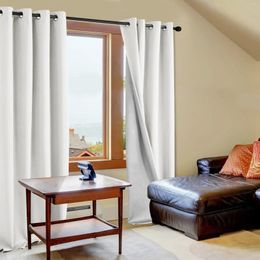Curtain Blackout Curtains 84 Inch Length 2 Panels Set Thermal For Bedroom And Living Room With Soft Coating