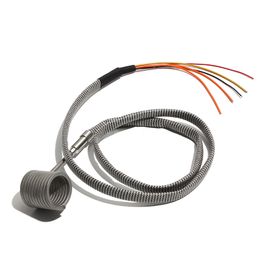 220V 4.2x2.2mm Cross-section Heater Electric Heating Element Electric Hot Runner Spiral Coil Band Heaters with K Thermocouple 19/20mm