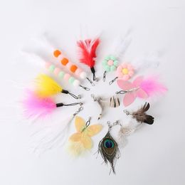 Cat Toys Toy Feather Replacement Head DIY Free Combination Of Three Rod