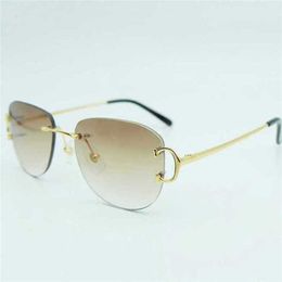 Fashionable luxury outdoor sunglasses Trend Vintage Random Men Popular Glasses Oval Wholesale Women Shades Retro Eyewear Outdoor DecorationKajia