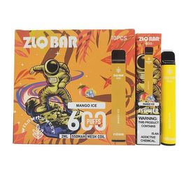 ZLQ BAR 600PUFFS 550mAh 2% 0% engångsenhet Cigarettelektronik