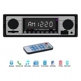 Bluetooth Vintage Car Radio MP3 Player Stereo USB AUX Classic Car Stereo Audio Vehicle Integrated Car Radio MP3 Player
