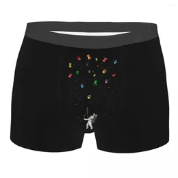 Underpants Space Fantasy Print Men Underwear Boxer Shorts Panties Novelty Mid Waist For Male Plus Size