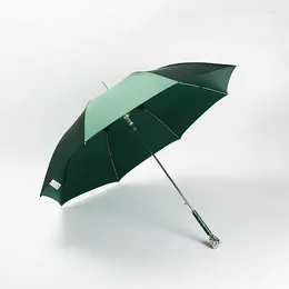 Umbrellas Creative Car Umbrella Luxury Green Rainproof Automatic Strong With Long Handles Guarda Chuva Household Merchandises