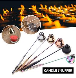 Candle Snuffer Tool Long Handle Bell Extinguisher Accessory Putting Out Extinguish Candle Wicks Accessories Stainless Steel