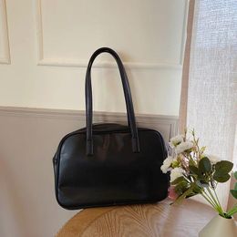 Evening Bags Vegan PU Leather Crossbody Women Luxury Designer Simple Versatile Shoulder Tote Large Capacity Vintage Ladies Handbags