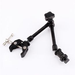 Freeshipping 11inch Adjustable Friction Articulating Magic Arm Super Clamp For DSLR LCD Monitor LED Light Camera Accessories Kvxee