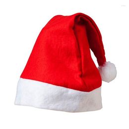 Christmas Decorations 4 Pcs Red Hats Non-Woven Cloth Felt Cap Santa Claus Hat 2023 Decoration Gift