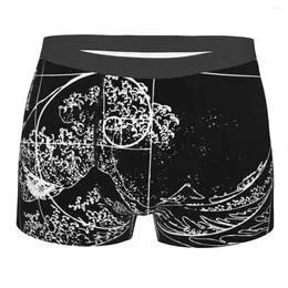 Underpants Humor Boxer Shorts Panties Men Hokusai Meets Fibonacci Sequence Golden Ratio Underwear Math Technical Geek Breathable