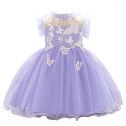 Girl Dresses Baby Princess Butterfly Lace Dress Born Girls Birthday Party 1st Christening Gown Toddler Kid Children Wedding Ball