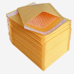 New 100pcs/lots Bubble Mailers Bags Padded Envelopes Packaging Shipping Bags Kraft Bubble Mailing Envelope Bags 130*110mm Cbmgr