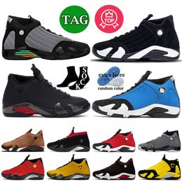 NIKE Air Jordan14 14s Basketball Shoes AJ14 RetroUomo Donna Scarpe da pallacanestro 14 14s Scarpe da ginnastica Jumpman Atletico Nero  【code ：L】