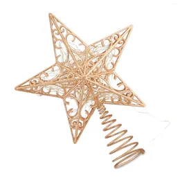 Christmas Decorations Tree Topper Star Light Glitter Top For Xmas Party Festival Decor