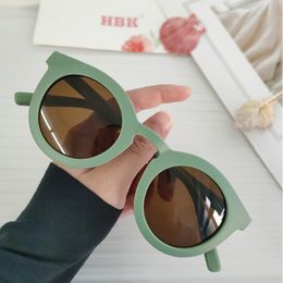 Sunglasses Frames HBK Retro Vintage Round Women Fashion Trending Jelly Candy Color Shades UV400 Classic Men Grey Tea Sun Glasses 230407